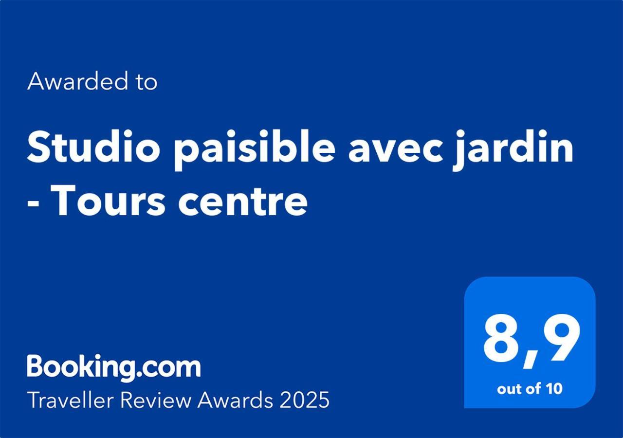 Studio Paisible Avec Jardin - Tours Centre Esterno foto